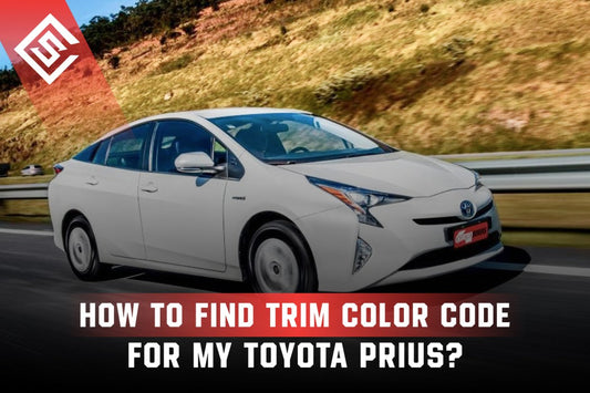 How To Find Trim Color Code For My Toyota Prius
