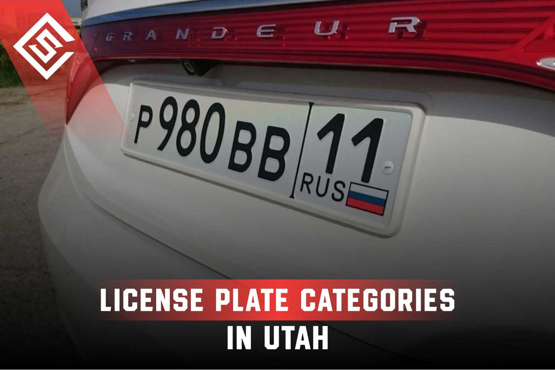 License Plate Categories in Utah