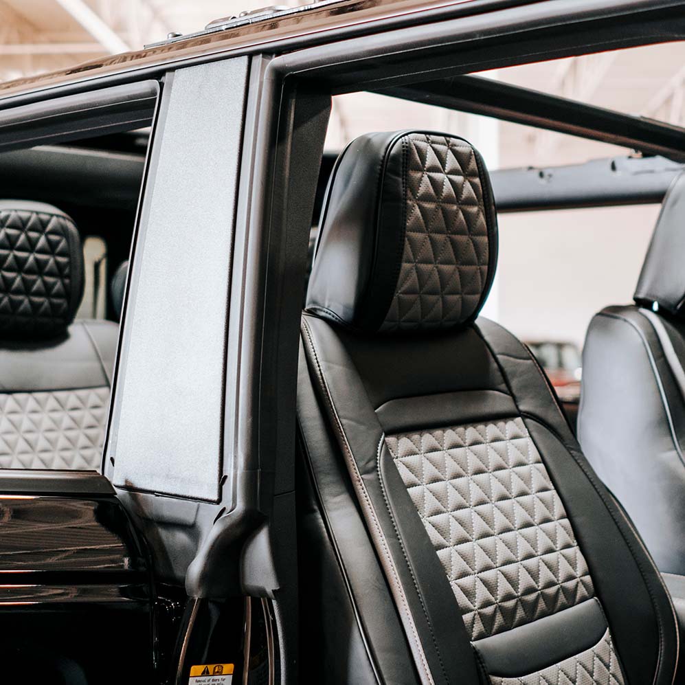 Luxury Seat Covers - Black & Grey