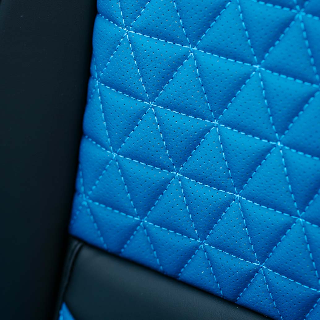 Luxury Seat Covers - Black & Blue