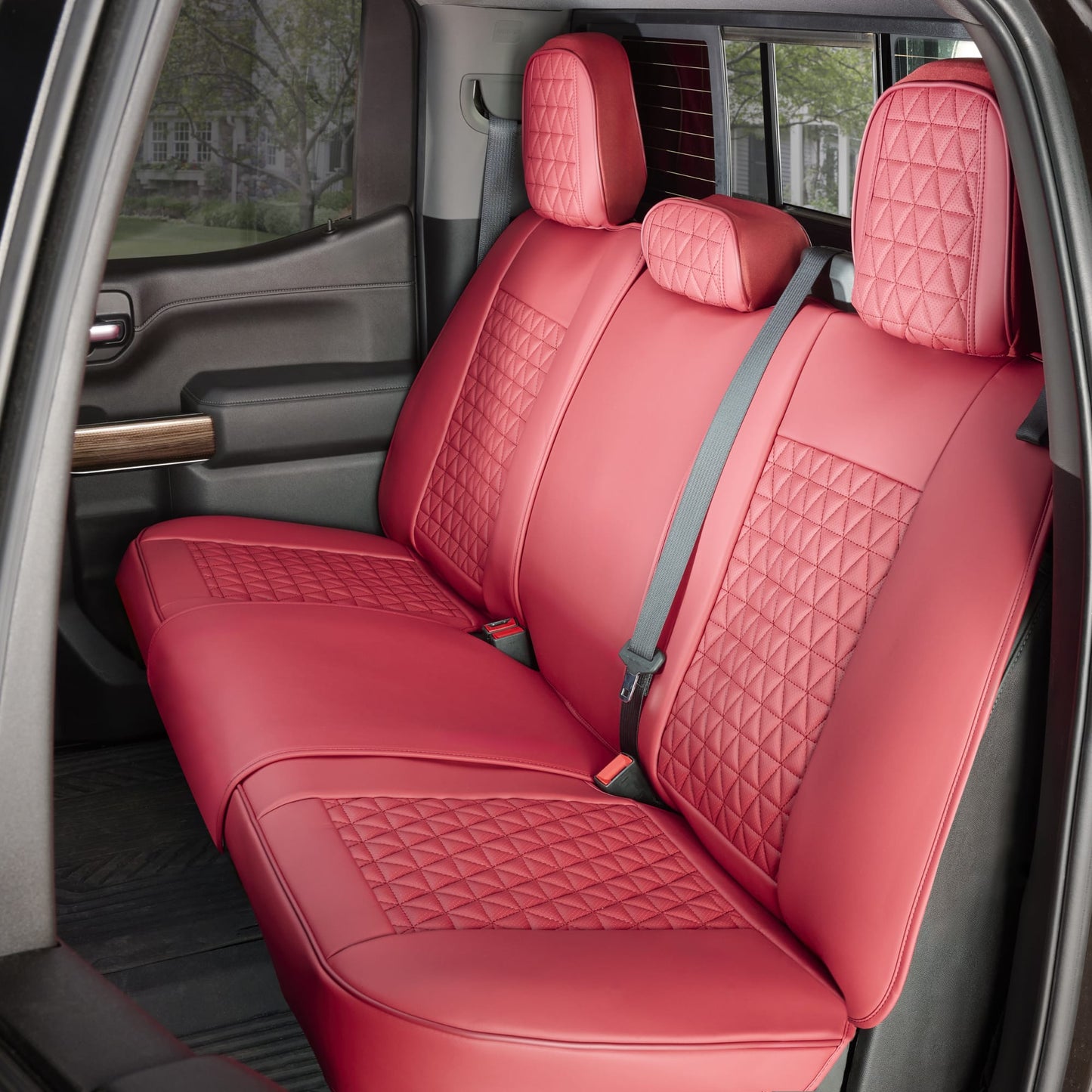 Your Luxury Seat Covers  Back Bench - Wine Red