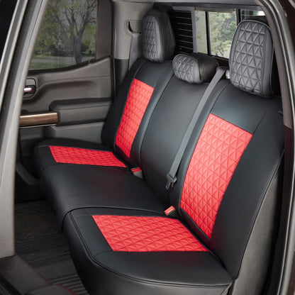 Your Seat Cover Back Bench - Black & Red