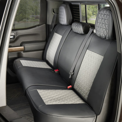 Your Luxury Seat Covers Back Bench - Black & Grey