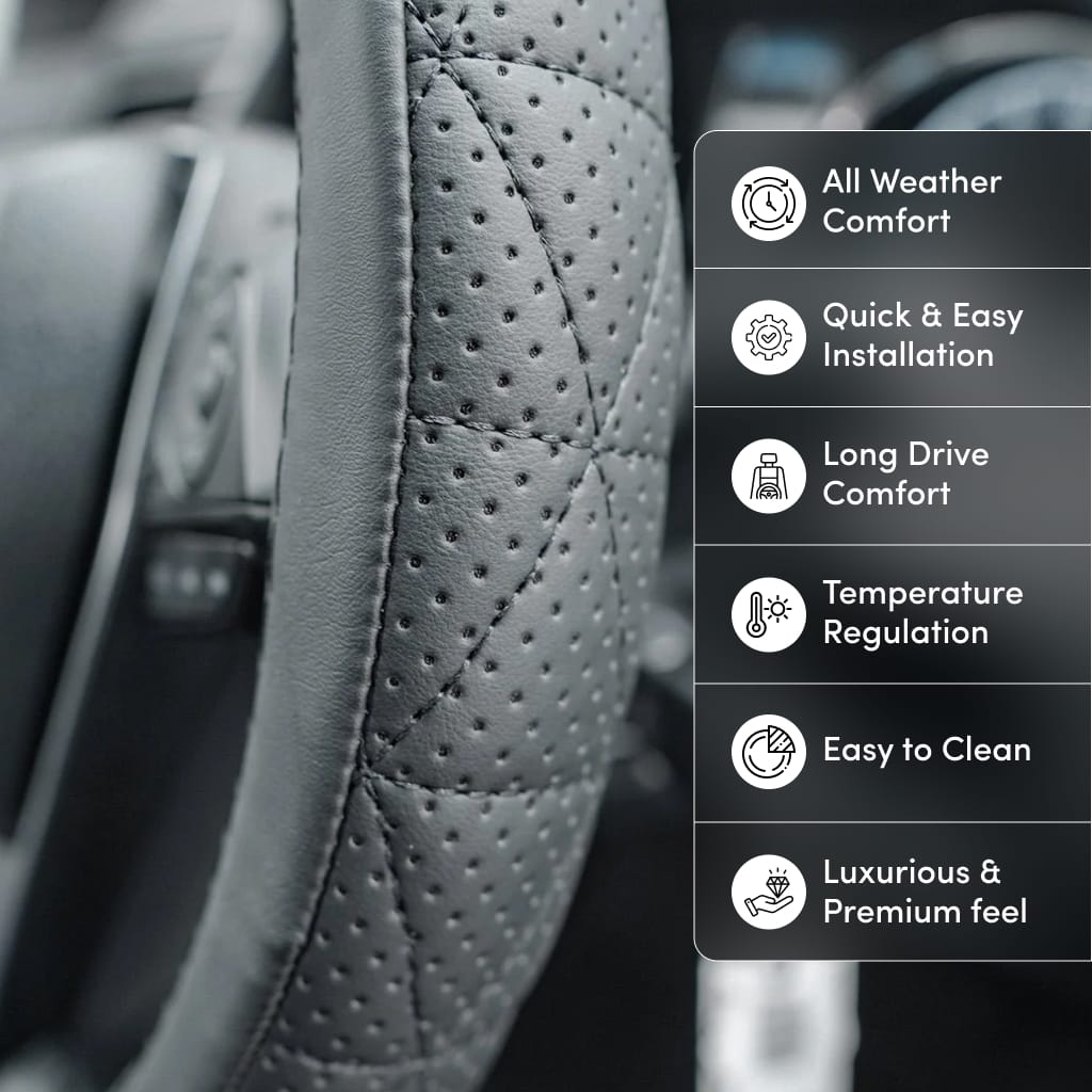 Car Steering Wheel Cover Suede Leather Autumn Winter Warmth Cold Car Steering Wheel Cover Suede Leather Autumn Winter Warmth Cold