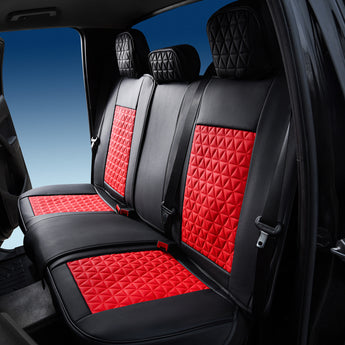 Your Seat Cover Back Bench - Black & Red